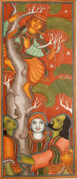 Indian Christian Art: Zaccheus Meets Jesus