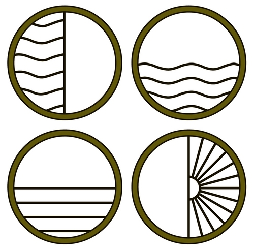 The four elements in the Temple&nbsp;veil