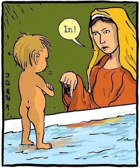 Hell no, says baby&nbsp;Jesus