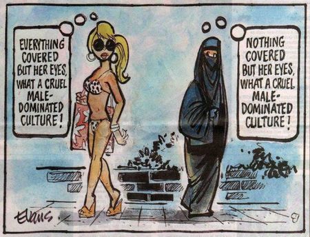 Burkas or Bikinis?