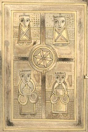 book of deer - the four evangelists