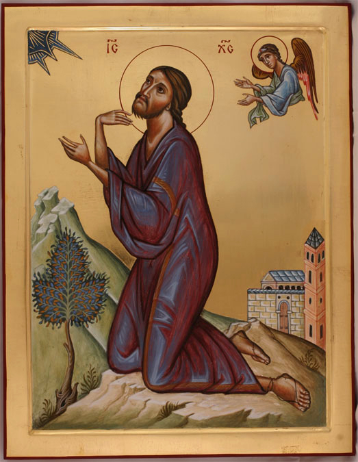 Christ in Gethsemane by Aidan Hart