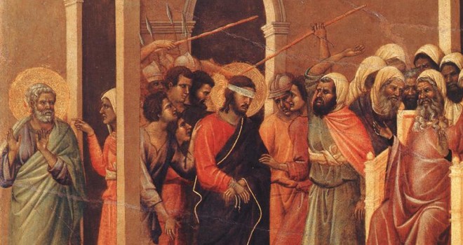 Christ Mocked - Duccio di Buoninsegna