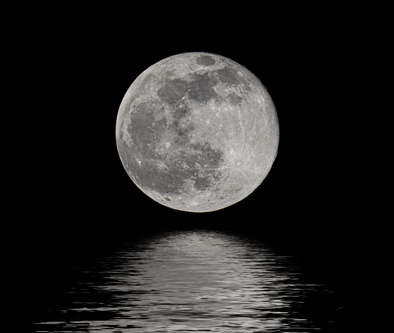 Full moon reflections