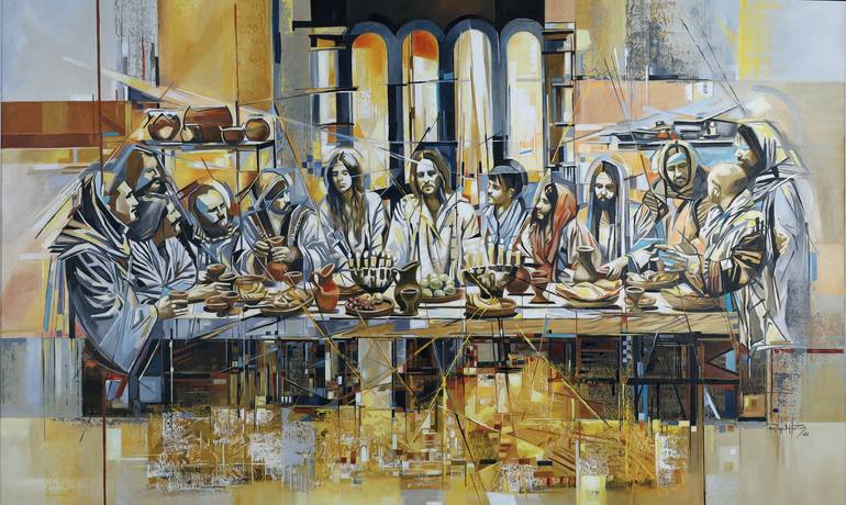 Last Supper Painting: By Portuguese Artist Raquel&nbsp;Martins