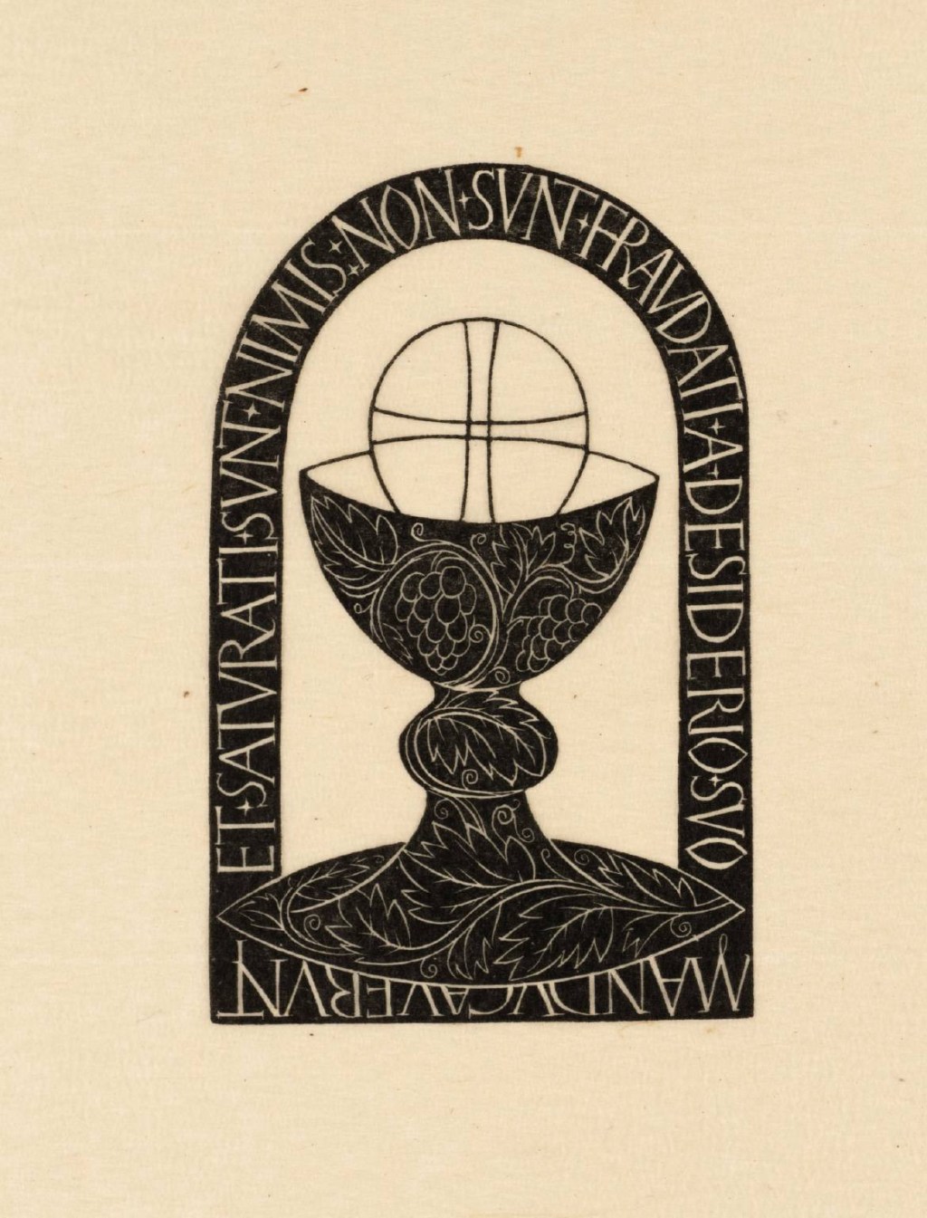 Chalice and Host: A Wood Engraving by Eric&nbsp;Gill